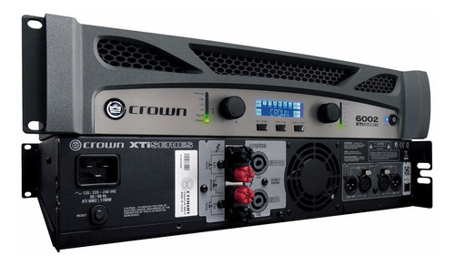 Amplificador Crown Xti 6002 2 X 3000 Wrms 2 Ohms Cor Cinza