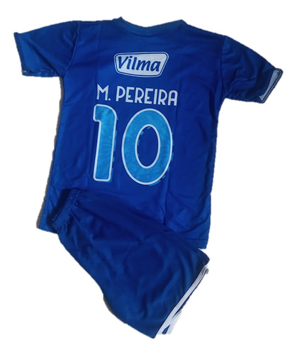 Kit Conjunto Infantil Mateus Pereira Cruzeiro Raposa Azul Azul