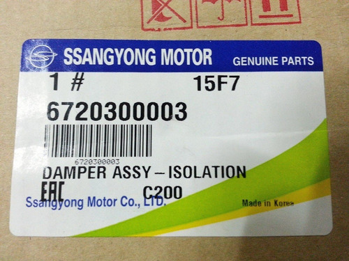 Imagen 6 de 9 de Dámper Cigüeñal Ssangyong New Stavic 2.0 2013-2017