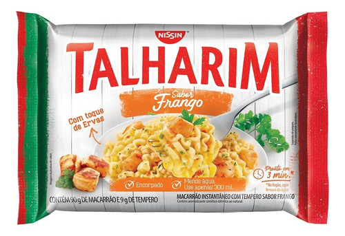 Macarrão Instantâneo Talharim Frango Nissin Pacote 99g