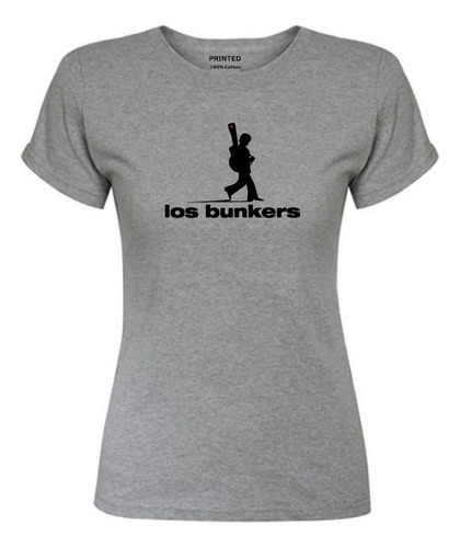 Polera Mujer Estampado Los Bunkers / Banda Rock Latino