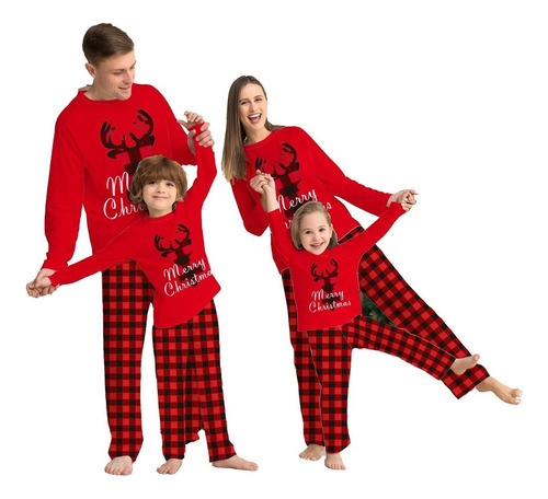 Pijamas De Navidad Familia Ropa Para Padres E Hijos Casa