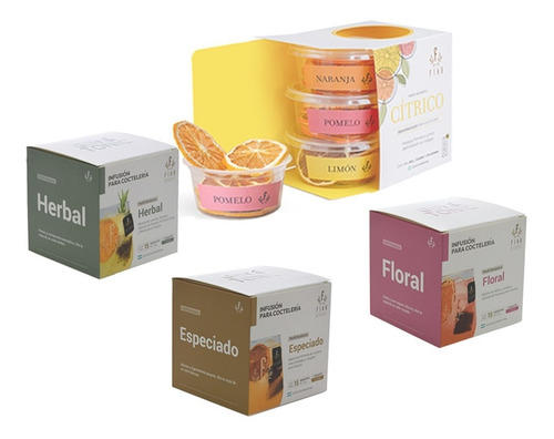 Imagen 1 de 10 de Saquitos Botanicos Citricos Mixologia Botanica Kit Gintonic