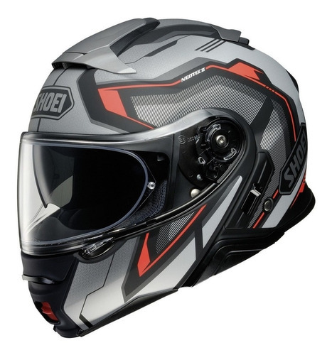 Capacete Shoei Neotec 2 Respect Cinza/preto/vm Articulado Cor TC-5 Tamanho do capacete 55/56 (S)