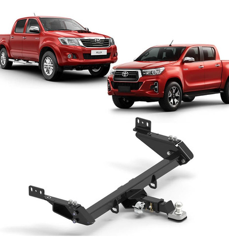 Engate Removível Reforçado Heavy Duty Hilux 2011 2012 3500kg