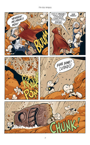 Bone 3: Amigos & inimigos ou colheita, de Smith, Jeff. Bone Editorial Editora Todavia, capa mole em português, 2019