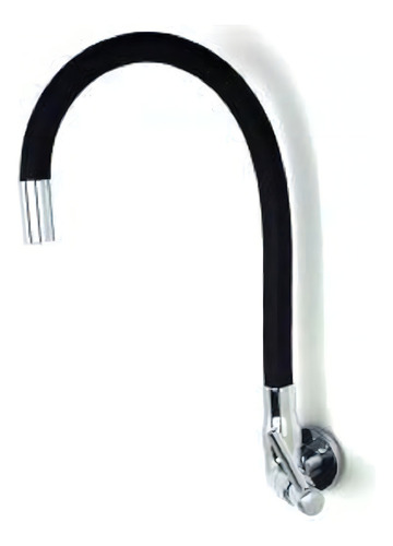 Torneira De Parede 1/4 De Volta Metalplas 3066 C-86 55949 Cor Preto