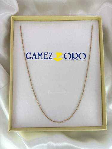 Cadena Oro 10k Italiano Torsal Estilo Cuerda 0.8mm 55cm