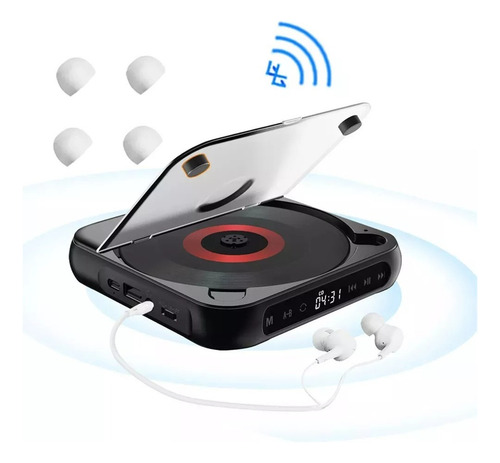 Tika Portátil Bluetooth Cd Player Cd/mp3/cd - Rw/cd - Rwma