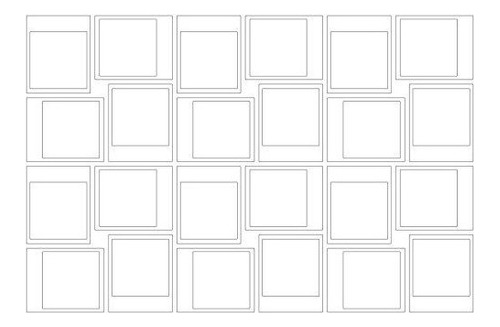 Wallpops Snapshot Frames Kit De Arte De Pared Wpk2452, Blanc