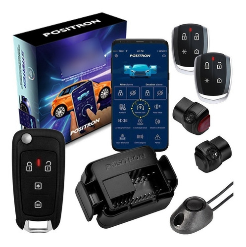 Alarme Pósitron Cyber Px 360bt Bluetooth Universal P/ Carro