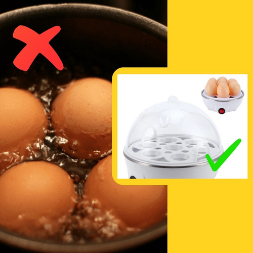 Cozedor De Ovos Eletrico Egg Cooker Portatil 7 Espacos 110v