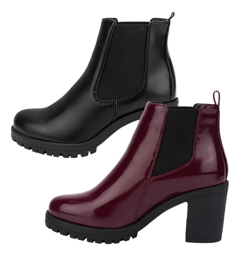 Kit Bota Botin Plataforma Tacon Vestir Mujer Vi Line 1087422