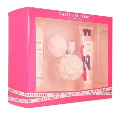 Set 3piezas Perfume Original Sweet Like Candy Ariana Grande 