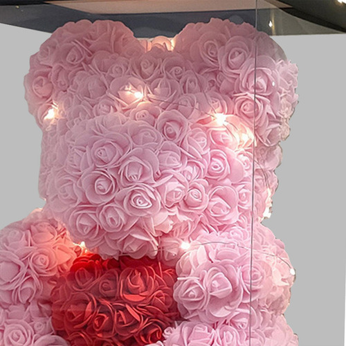 Regalos Del Día De La Madre Del Oso De La Flor Flores Rosa