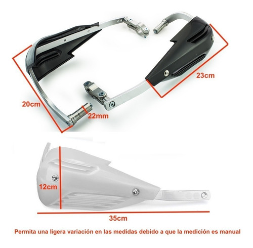 Imagen 3 de 10 de Cubrepuños Universales (handguards) Moto Suzuki Ktm Yamaha