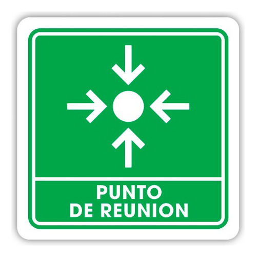 Señalamiento Punto De Reunión 40x40 Seguridad