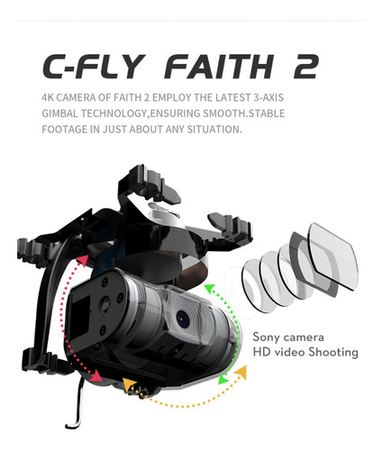 Drone Profesional Faith 2, Con Camara 4k Sony