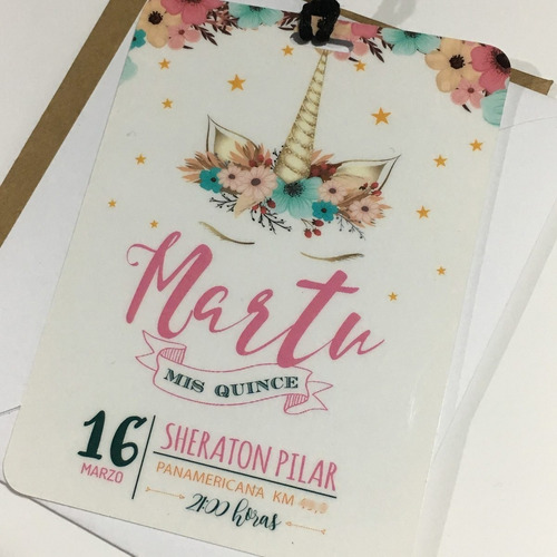 Invitación Vip 15 Años Tarjeta Credenciales Pase X 10+sobre