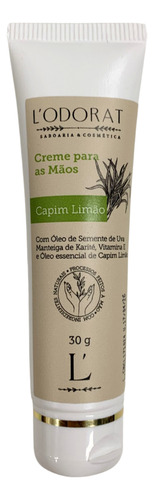 Creme Para As Mãos - Capim Limão - 30g Capim Limão