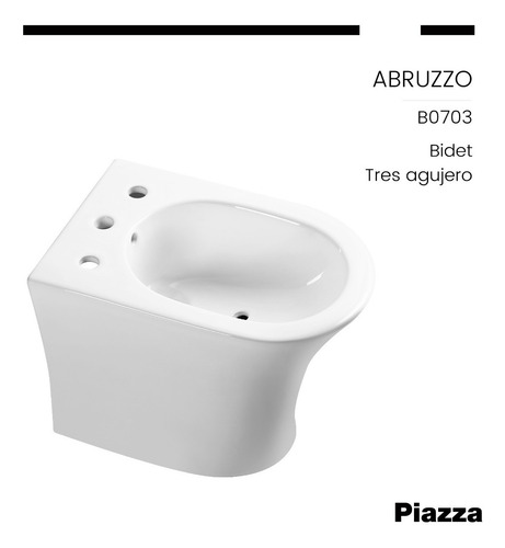 Imagen 6 de 10 de Combo Inodoro Deposito Dual Con Tapa Y Bidet Abruzzo Piazza