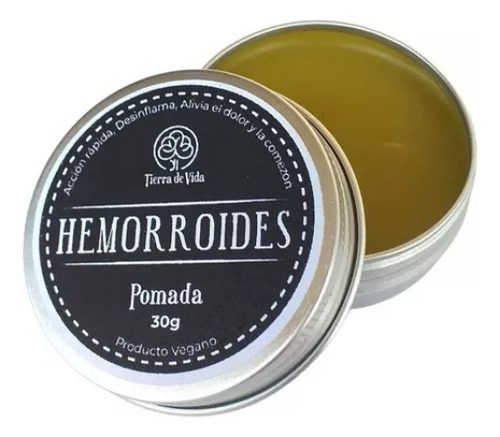 Pomada Hemorroides Tierra De Vida Natural Y Efectiva 30g