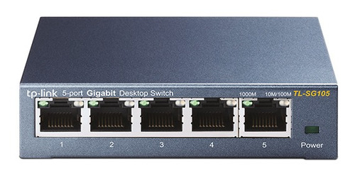 Switch De Escritorio Gigabit De 5 Puertos Tp-link Tl-sg105