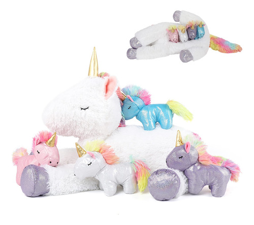 Tezituor Juego De Juguetes De Peluche De Unicornio De 24 Pul