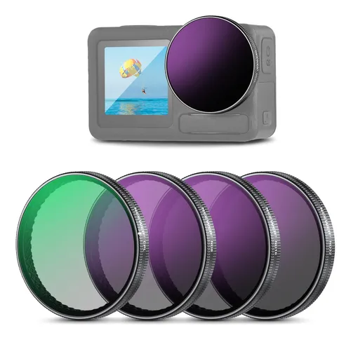 Juego De Filtros Nd Para Dji Osmo Action 3 4 5 Pro 4 Unidade