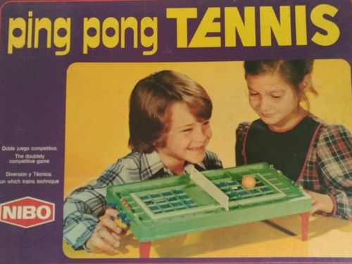 Antiguo Juego Ping Pong Tenis Saldo Juguetería - Década 1980