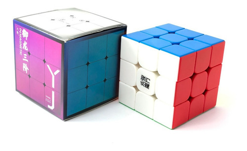 Cubo Rubik 3x3 Yj Yulong V2 Magnético Color De La Estructura Stickerless