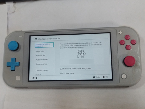 Console Nintendo Switch Lite Sword Shield Zacian E Zamazenta Cinza