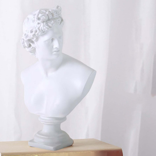 Estatua Moderna De, Figura Griega De Cabeza De # 20x15x32cm