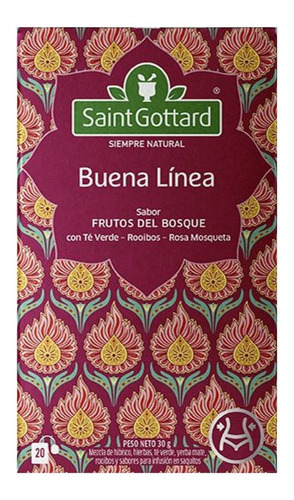 Pack 6 Cajas Tisana Bienestar Frutos De Bosque Saint Gottard