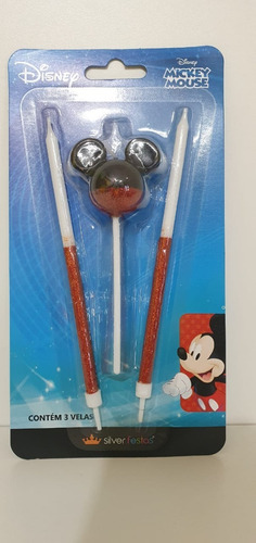 Vela Mickey Mouse Vermelho