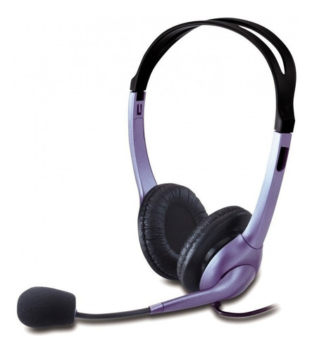 Audifono Genius Hs-04s Con Microfono Single Plug Laptop Blue