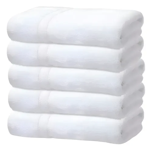 Kit 5 Toalhas Banho Gigante Grossa Hotel Luxo 75x150cm 480g