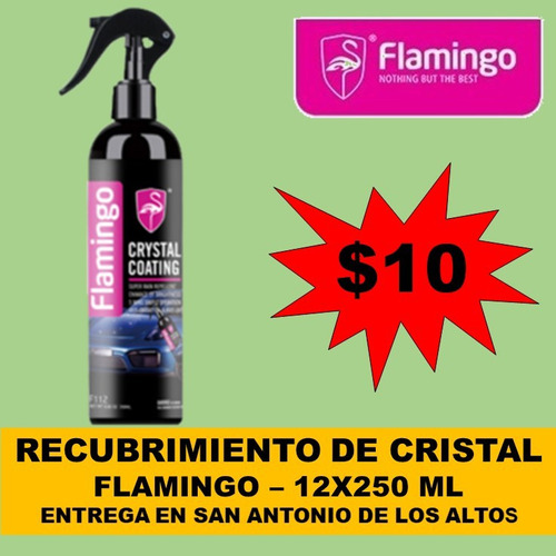 F112 Cristalizado Anti Agua Flamingo 24x250 Ml - $10
