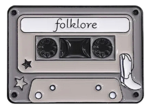 Pin Metalico Taylor Swift Album Folklore Cassette