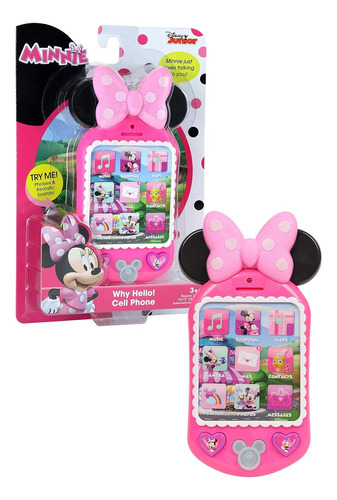 Teléfono Celular Rosa Minnie Mouse Happy Helpers Why Hello,