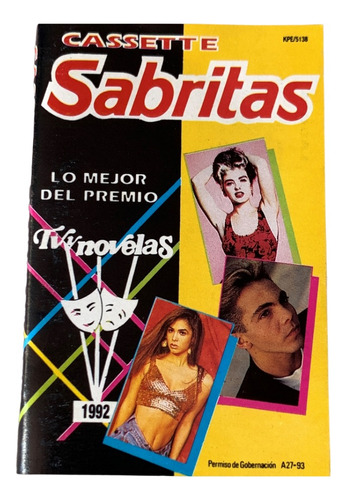 Sabritas Lo Mejor Del Premio Tv Novelas 1992 Tape Cassette