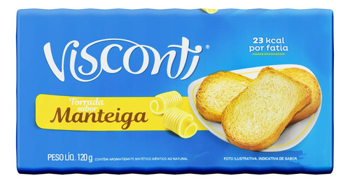 Torrada Manteiga Visconti Pacote 120g