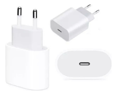 Cargador Ficha Compatible iPhone 20w Carga Rápida Usb-c.