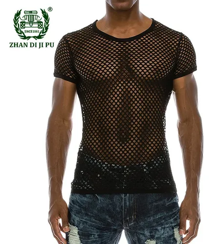 Camiseta de malla transparente sale