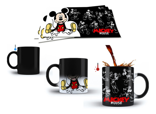 Taza Magica Personalizada Mickey Mouse Con Nombre Modelo 9