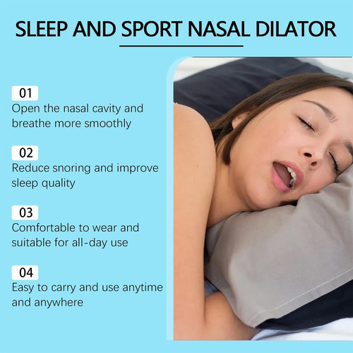 Cinta De Respiración Bucal Noctivo Para Dormir Cómodamente