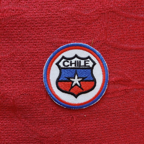 Parche Escudo De Chile En Circulo Parche Pequeño Impecable 
