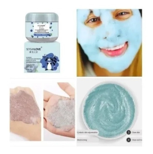 Imagen 4 de 6 de Mascarilla Burbujeante Bubble Clay Mask Sersan Love 4 Pzs
