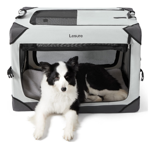 Lesure - Jaula Plegable Para Perros, Jaula Portatil De Viaje