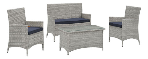 Modway Bridge Wicker Rattan - Juego De Muebles De Patio Al .